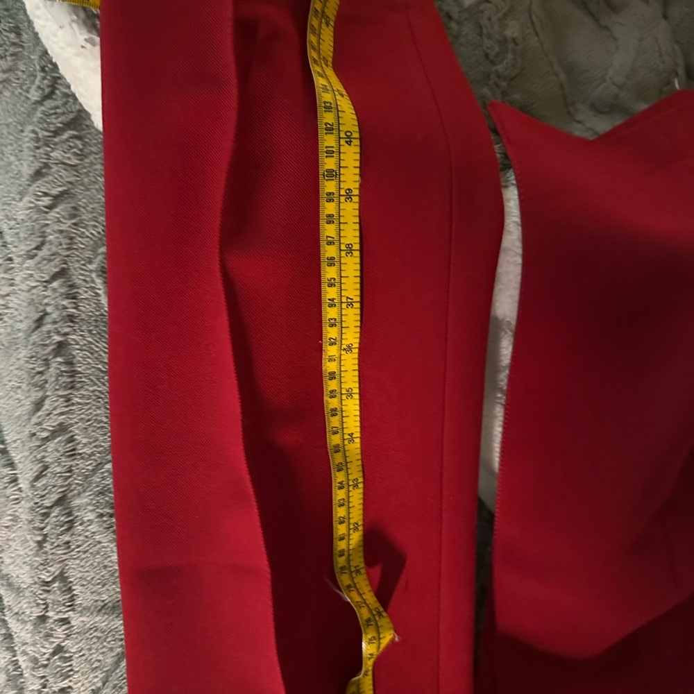 Zara Vibrant Red Pants - Picture 14 of 16